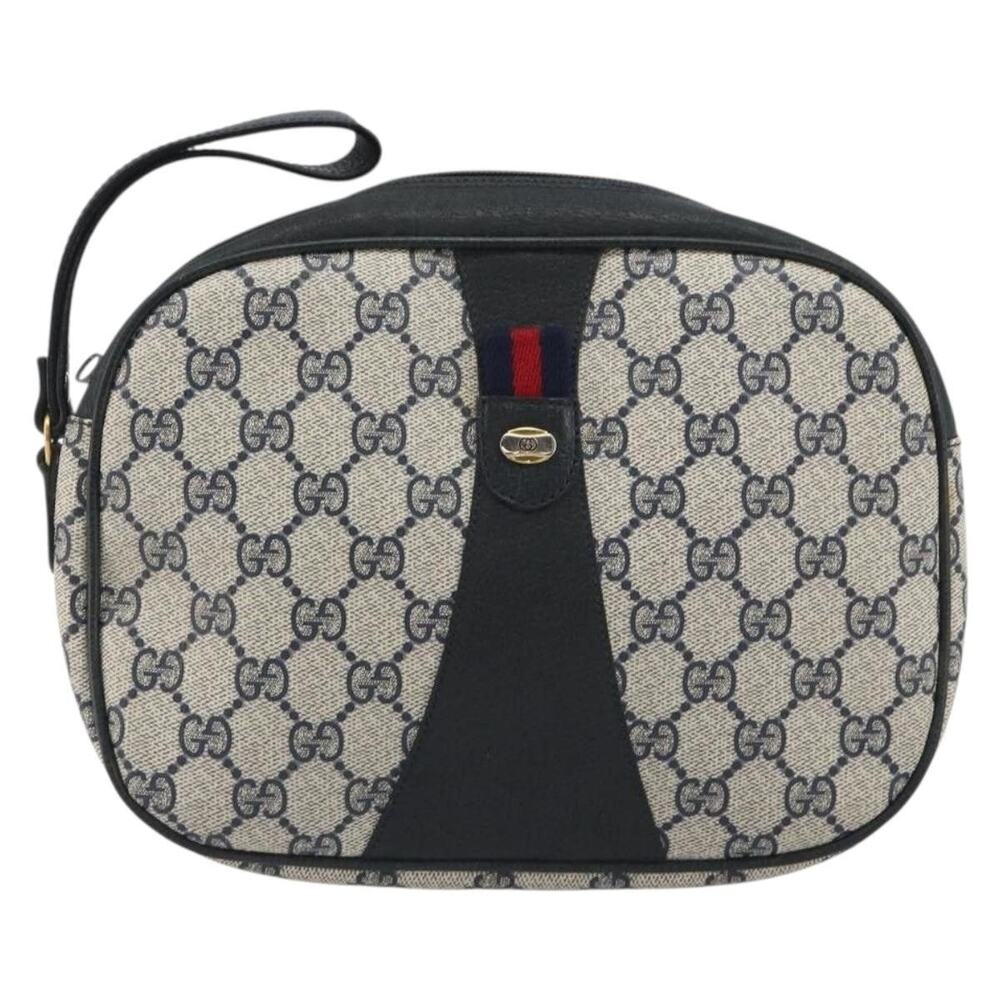 Gucci GG Supreme Web Clutch 89 Blue